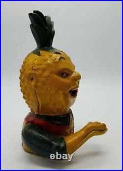 Penny Pineapple Cast Iron Mechanical Bank Hawaii 50th State Original Paint Works