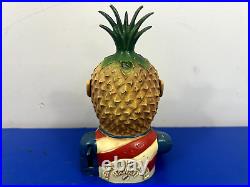 Penny Pineapple Cast Iron Mechanical Bank Hawaii 50th State Original Paint Works