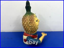 Penny Pineapple Cast Iron Mechanical Bank Hawaii 50th State Original Paint Works