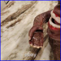 Piggy Bank Happy Sasquatch Vintage Rare Cast Iron Eats Coins Eyes Move