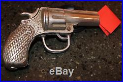 Pistol Bank Mechanical Bank R Elliot Co. Rare Cast Iron Dime Bank Version