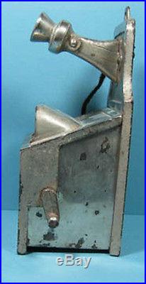 Price Cut, Orig. Old 1926 Pay Telephone Phone Bank Semi-mech N/plated Cast Iron