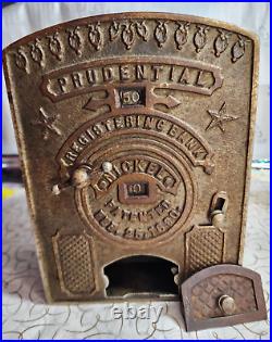 Prudential Registering Bank Nickle Patented Feb 25 1890 Heavy Metal +5lbs c1890