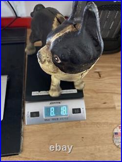 Pug Bulldog Piggy Bank Patina Cast Iron Collector Dog K9 GIFT 8+ POUNDS Banking