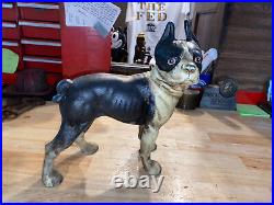 Pug Cast Iron Piggy Bank Patina Dog Puppy K9 Bulldog Collector Birthday GIFT WOW