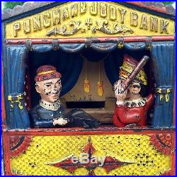 Punch and Judy Bank Shephard Hardware Original Cast Iron Mechanical Bank