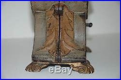 Rare 1891 Cat & Mouse Cast Iron Mechanical Bank Original & Working No Reserve
