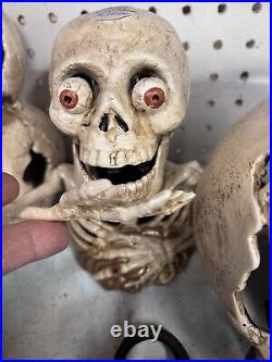 RARE 1900's Cast iron Skull Misery Bank Mechanical Bank Toy Excellant Shape