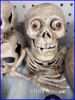 RARE 1900's Cast iron Skull Misery Bank Mechanical Bank Toy Excellant Shape