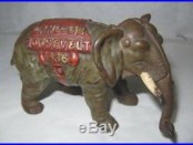 Rare 1936 Landon Roosevelt Kenton Cast Iron Political Elephant Not Bank Toy