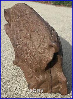 RARE Antique A C Williams Cast Iron Wild Boar Penny Bank EXCELLENT CONDITION