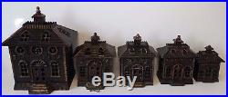 RARE Antique Cast Iron EAGLE BANK in US #1134 rated D books 4 $2000