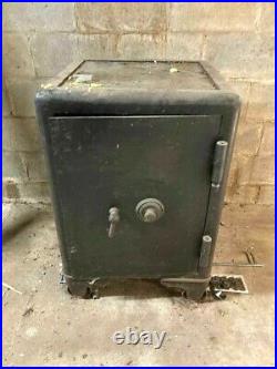 RARE Antique Safe Cast Iron Bank Moosler Lock & Safe Co. Fire Proof 1881-1883