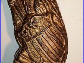RARE Cast Iron OLD ABE with SHIELD Eagle Bank ca. 1880 Moore