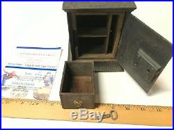 RARE Old antique/vintage cast iron Japanese Safe still bank Keyser & Rex 1882