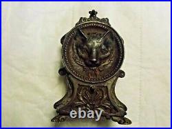 RARE Original Cast Iron Cat and Mouse Mechanical Bank 1891 J & E Stevens