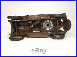 RARE VINTAGE ARCADE TAXI CAB BANK ORIGINAL c1920's CAST-IRON SEDAN HUBLEY KENTON