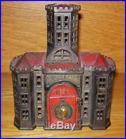 RARE c. 1890 KYSER & REX CAST IRON TOWER BANK VERY NICE WITH ORIGINAL PAINT