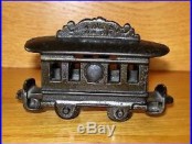 RARE c. 1891 Columbia Grey Iron Casting Street Car Cast Iron Bank