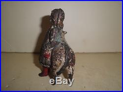 RARE old original cast iron Mary and Little Lamb still penny bank c. 1901