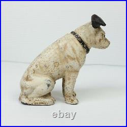 RCA Nipper Dog Coin Bank Hubley RARE With Genitalia Victor Antique Cast Iron 6