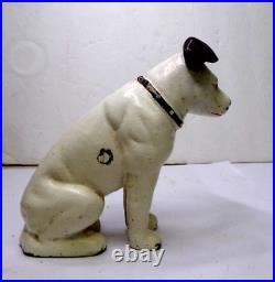 RCA Record Victor NIPPER Dog Cast Iron Coin Bank Door Stop 6 tall