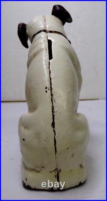 RCA Record Victor NIPPER Dog Cast Iron Coin Bank Door Stop 6 tall