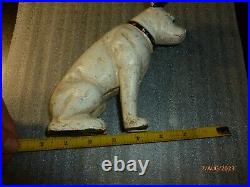 RCA Record Victor Nipper Dog Cast Iron Coin Bank Door Stop