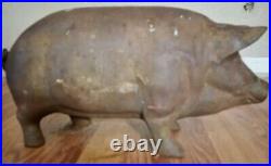 Rare 1950's Vintage Cast Iron Piggy Bank 17 X 10 X 7 / 22 lbs Rare 1950's Vintage Cast Iron Piggy Bank 17 X 10 X 7 / 22 lbs