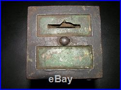Rare & Antique 1881 Cast Iron Safe Bank Money Box. Lot 2. Kyser & Rex