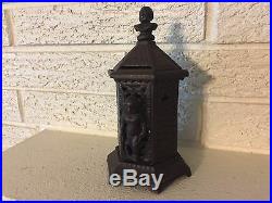 Rare Antique CUPID CAst Iron SPACE HEATER Bank MAde In England Circa 1895