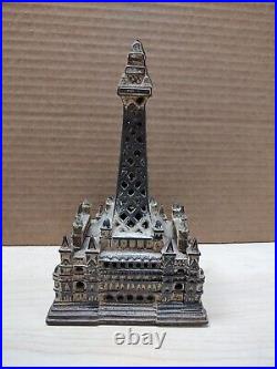 Rare Antique Edwardian Period Cast Iron Blackpool Tower Still Bank 499017