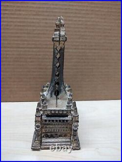 Rare Antique Edwardian Period Cast Iron Blackpool Tower Still Bank 499017