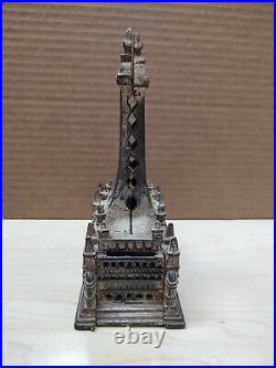 Rare Antique Edwardian Period Cast Iron Blackpool Tower Still Bank 499017