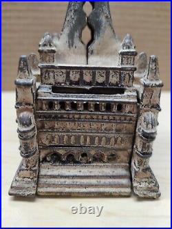 Rare Antique Edwardian Period Cast Iron Blackpool Tower Still Bank 499017