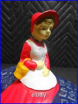 Rare Bits And Pieces Cast Iron Mechanical Bank Little Red Riding Hood