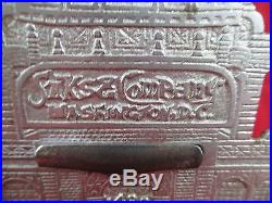 Rare COLUMBIAN MAGIC SAVINGS BANK 1892 EXPO adv SAKS&CO. WASH. DC cast iron