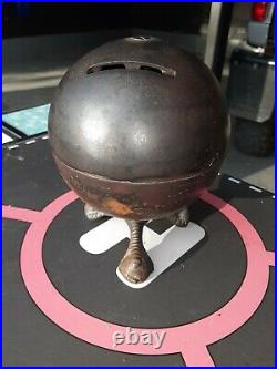 Rare Kenton The Globe Cast Iron Still Bank Ball Claw Feet Combination Mechanical