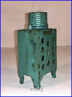 Rare Original Blue Cast Iron GE Still Penny Bank made by Hubley Excellent