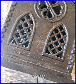 Rare Vintage Kyser and Rex Cast Iron Still Coin Bank Villa Church 1882