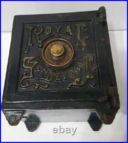 Royal Safe Deposit Cast Iron Safe Figural Still Bank