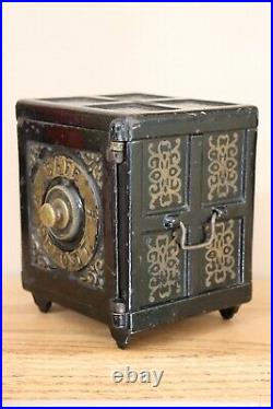 Safe Deposit cast iron safe bank circa 1885-1895