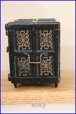 Safe Deposit cast iron safe bank circa 1885-1895