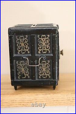 Safe Deposit cast iron safe bank circa 1885-1895