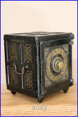 Safe Deposit cast iron safe bank circa 1885-1895