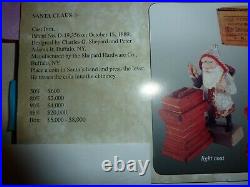 Santa Claus By Chimney Mechanical Bank Cast Iron