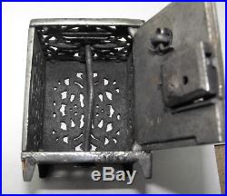 Scarce Antique Cast Iron Original US Navy Safe Bank w Key, Arcade, 1902