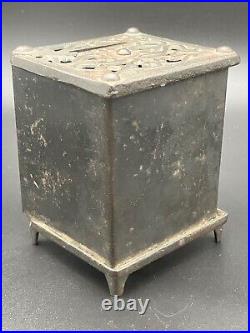 Scarce Cast Iron Safe Deposit Safe Bank By Shimer And Unknown c. 1900 Rated E