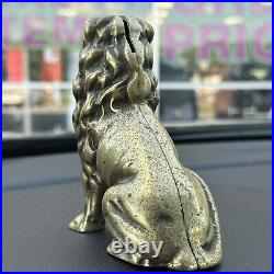 Seated British Lion Coin Piggy Bank Vintage Circa 1930s RARE