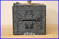 Security Safe Deposit cast iron safe bank circa 1885